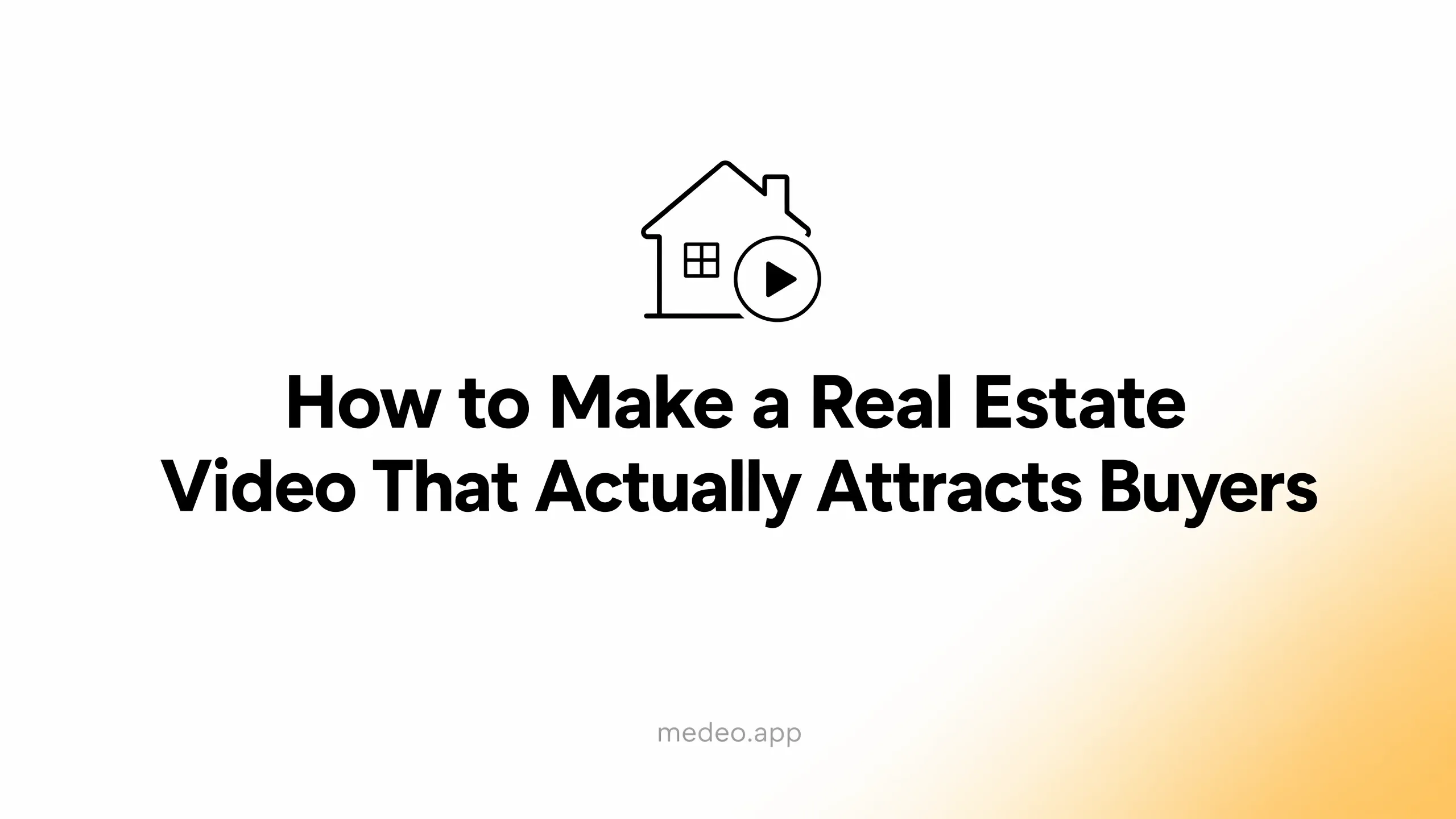 Real estate agent creating property video using laptop