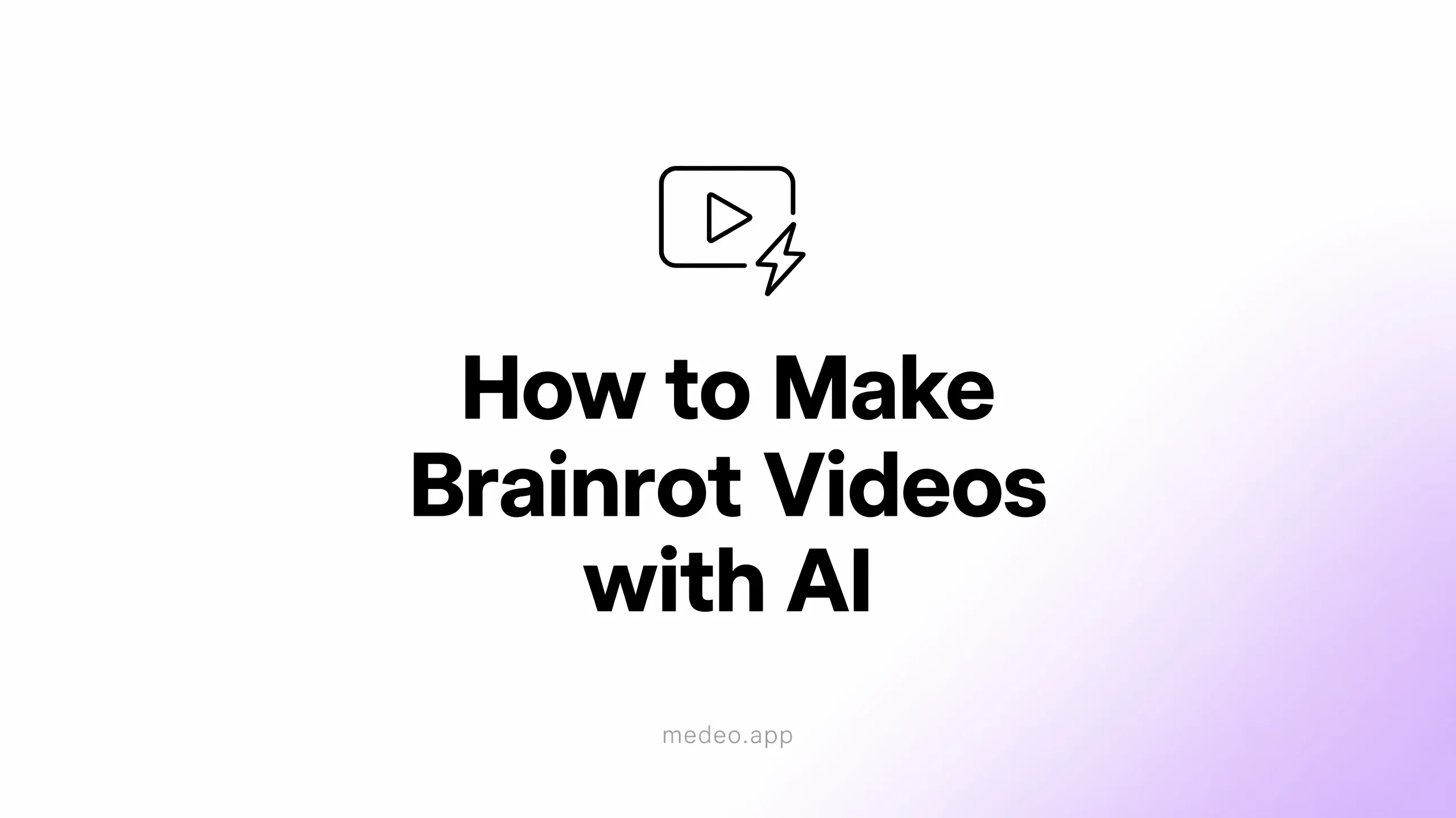 AI-generated brainrot video editing interface showing chaotic meme visuals, viral characters, fast captions, and step-by-step creative workflow elements for making brainrot videos with AI.