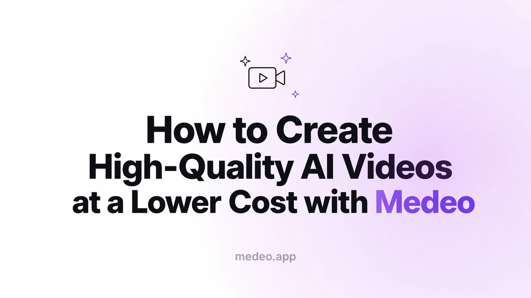 How to Create High-Quality AI Videos at a Lower Cost with Medeo