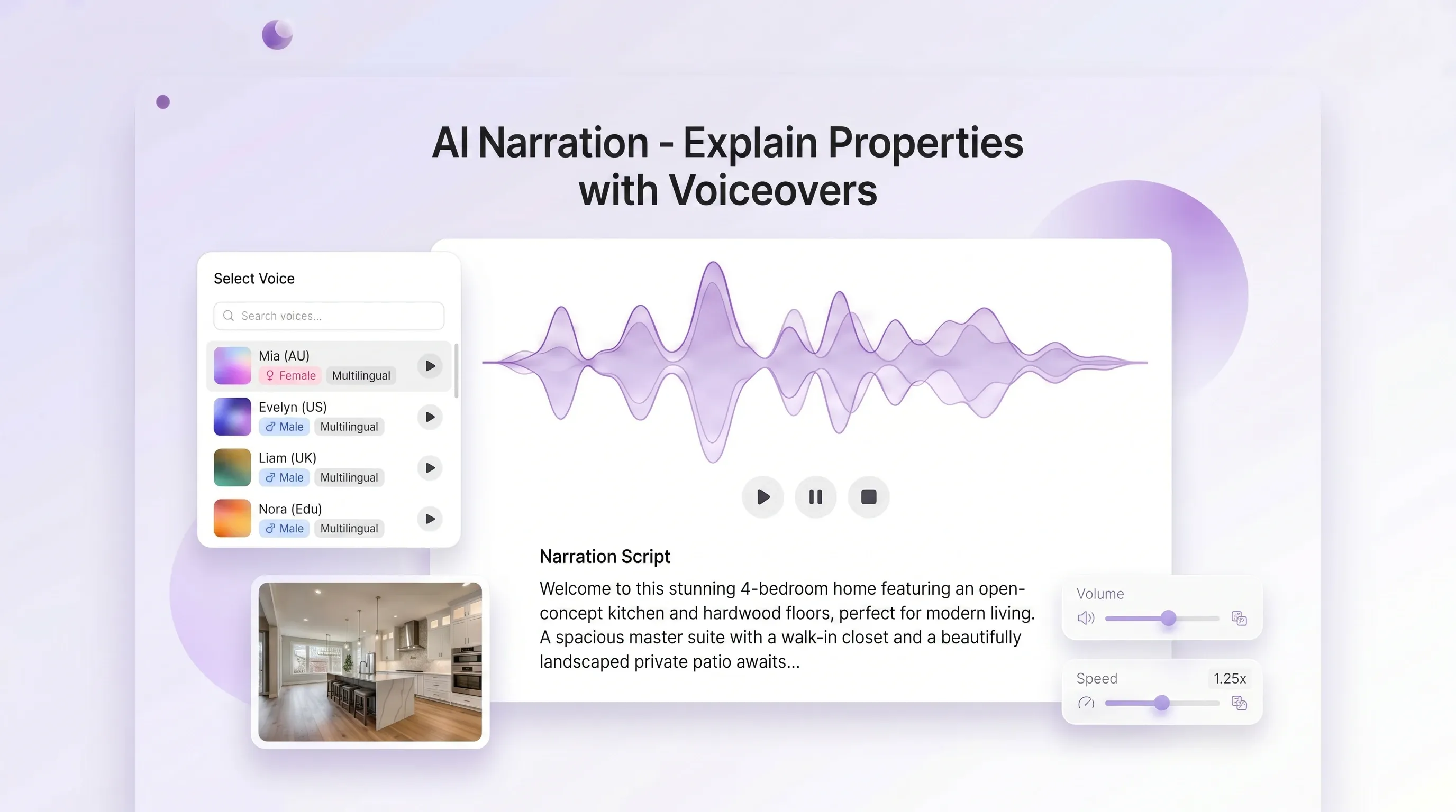 Explain Properties with Voiceovers