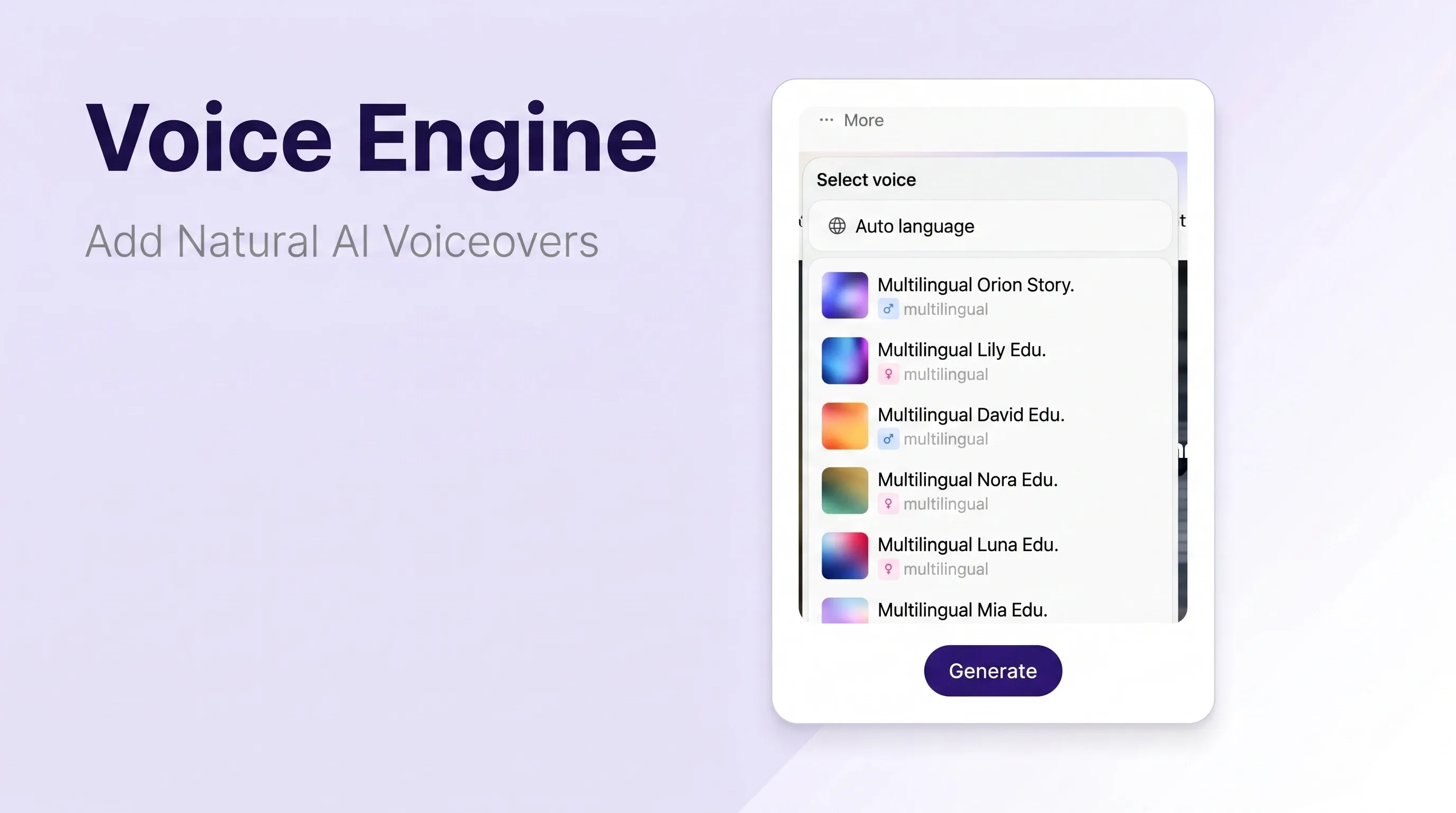 Add Natural AI Voiceovers