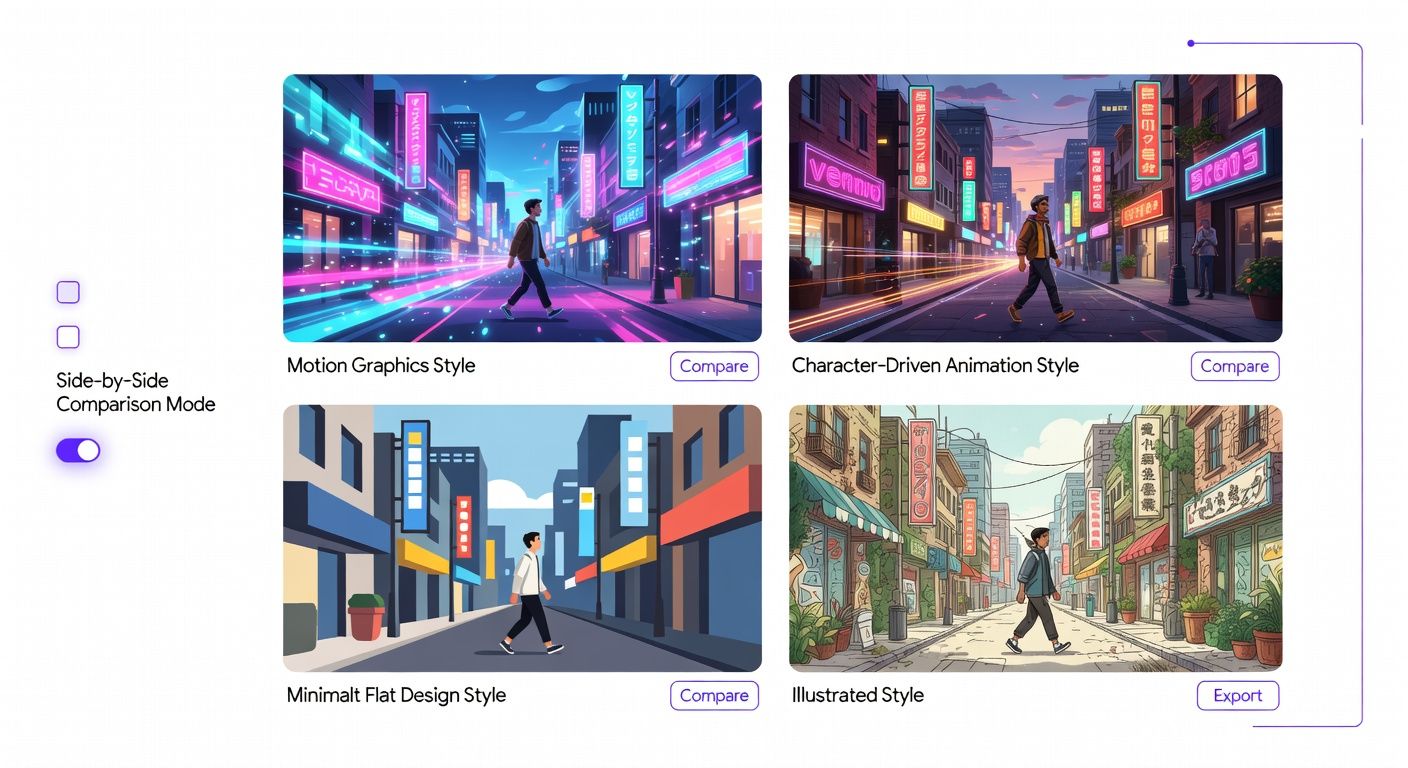 Animated explainer video generated with AI