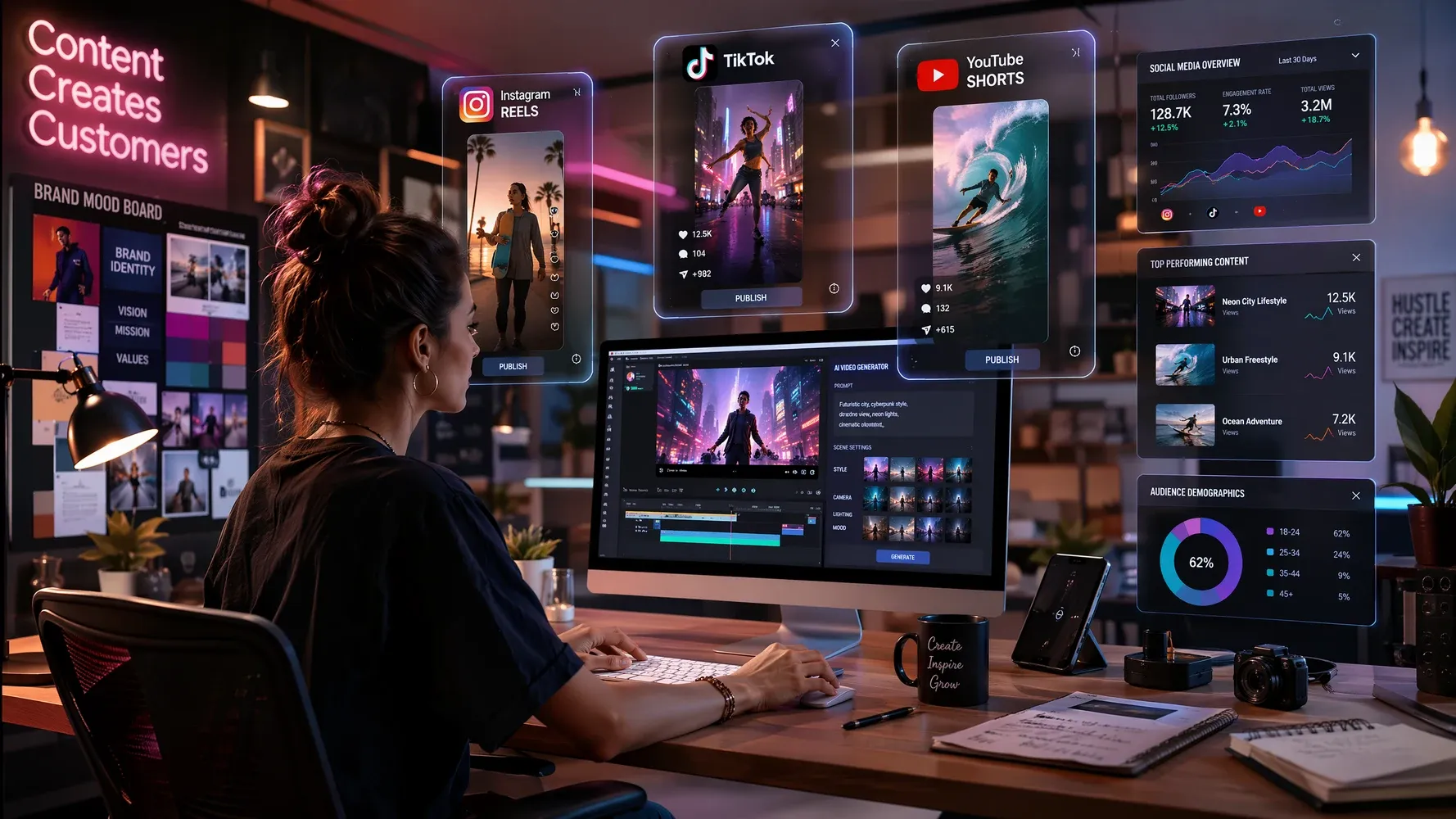A dynamic marketing workspace