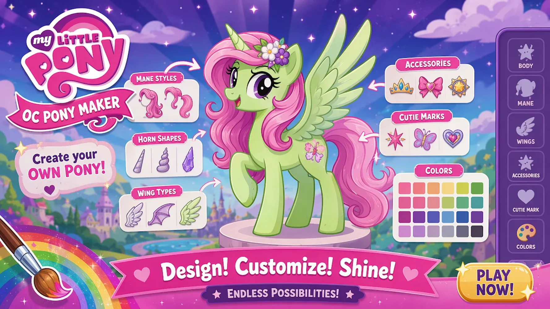 3D MLP OC Maker for Model and Reference Ideas