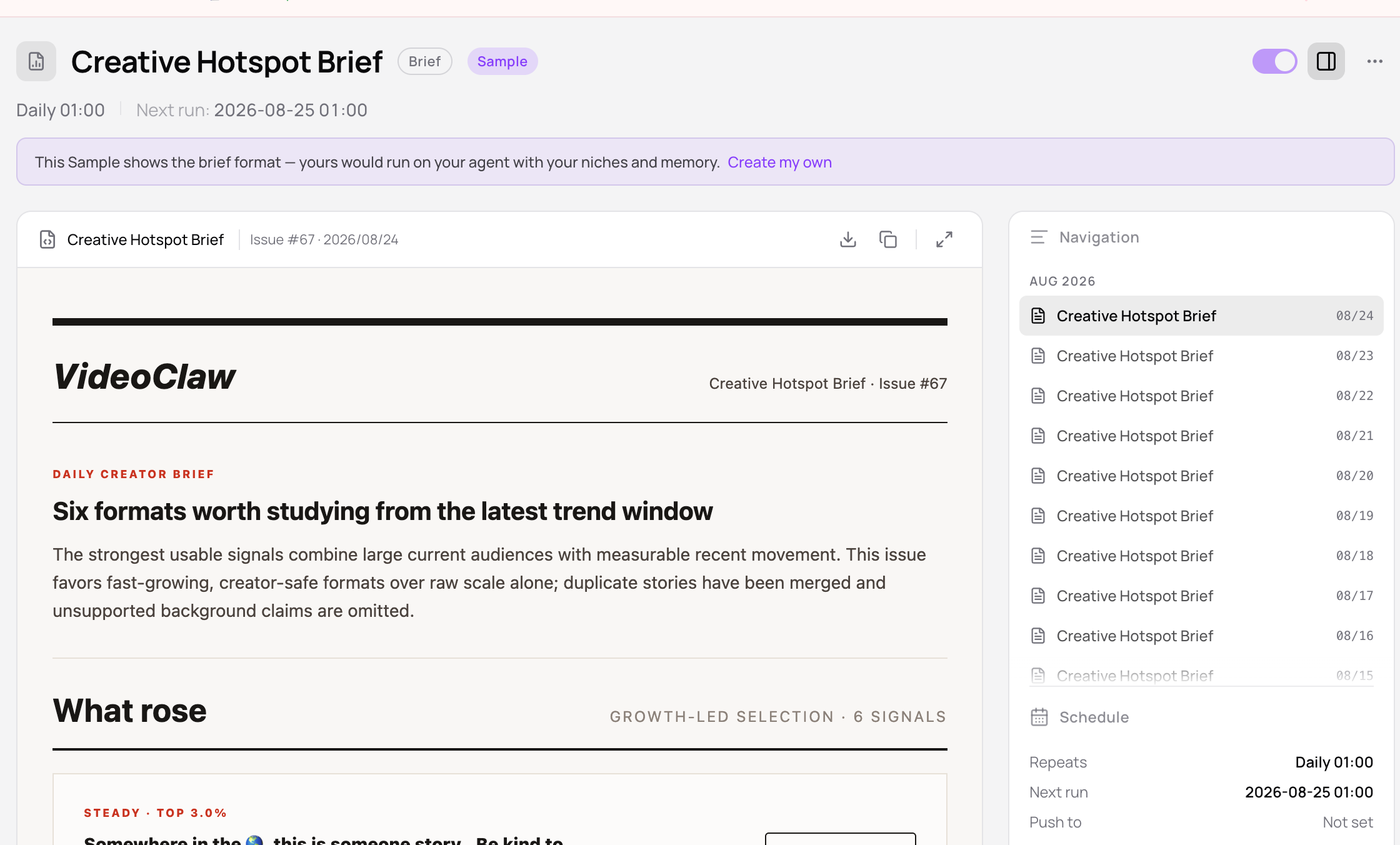 Medeo project creation from VideoClaw