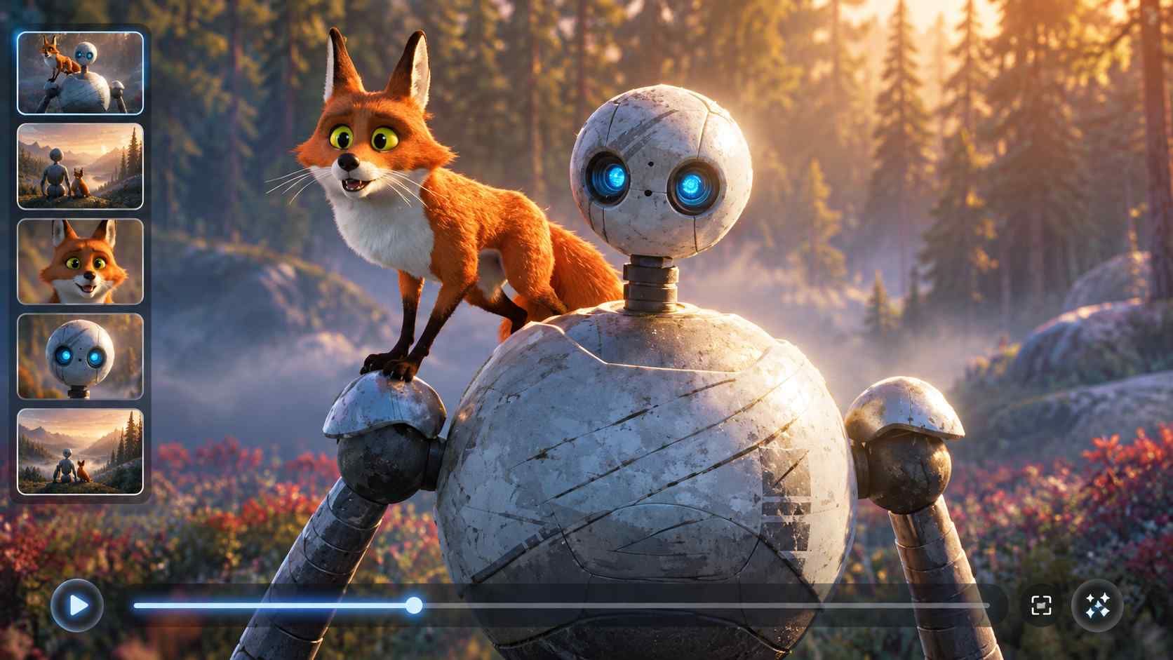 3D-inspired AI animation