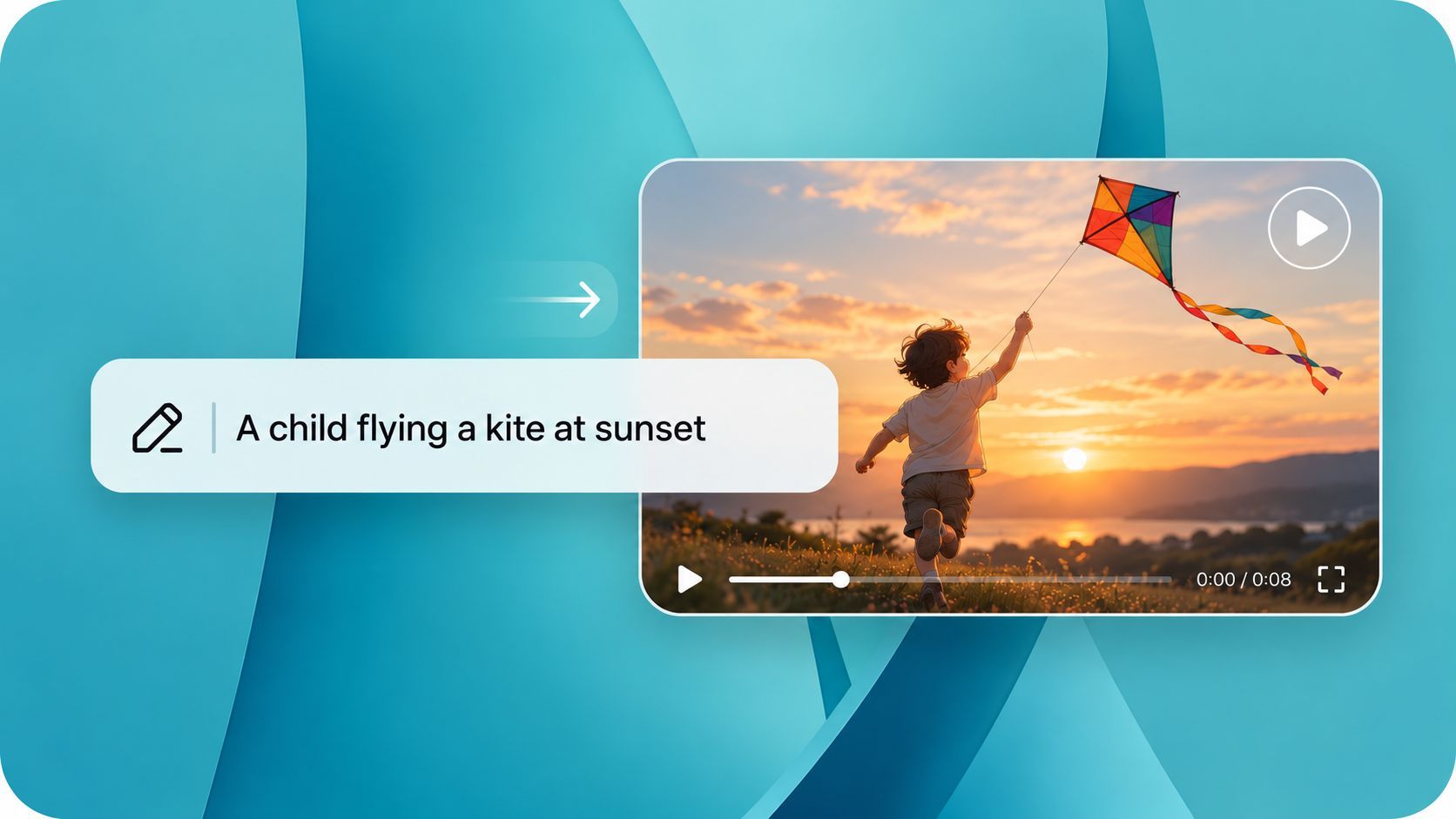 Text prompt turned into animation