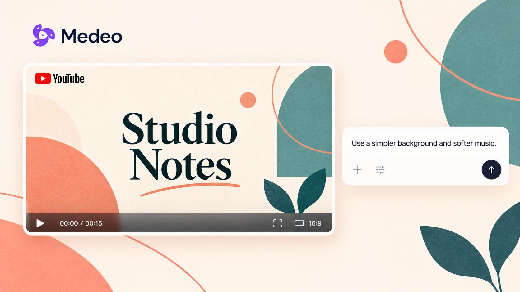 A chat instruction used to refine a generated YouTube intro